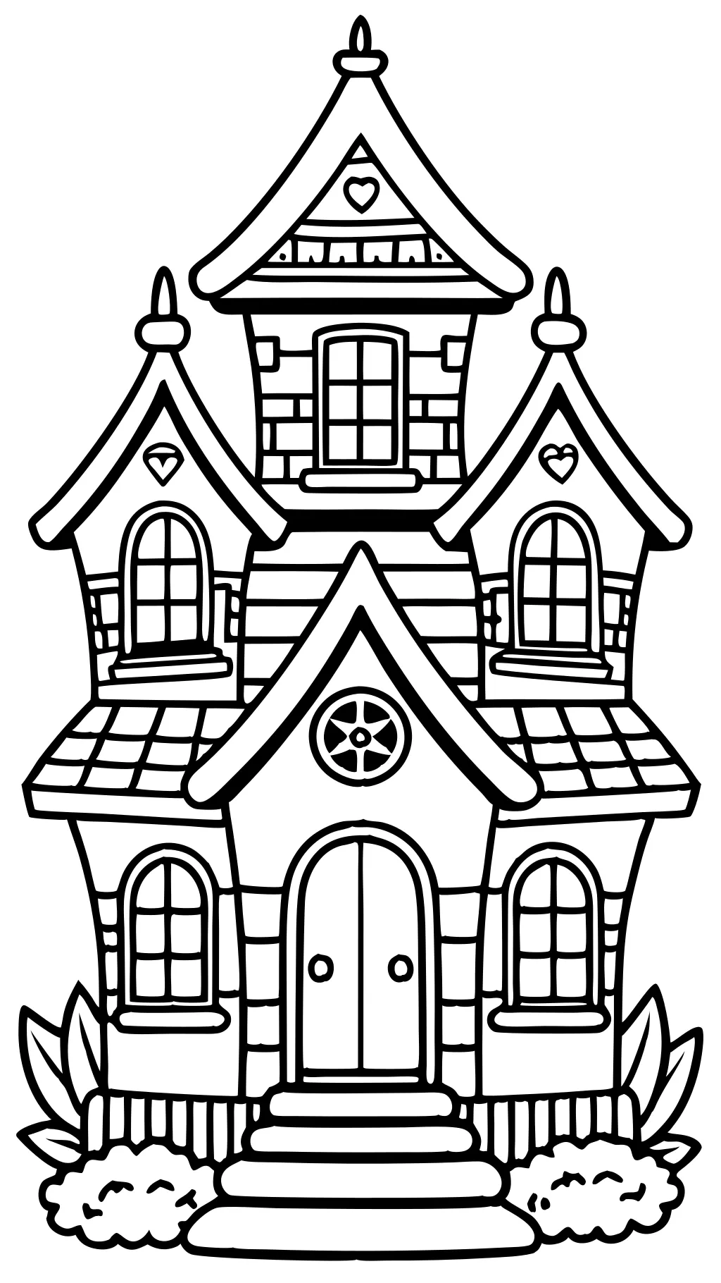 coloring pages houses printables